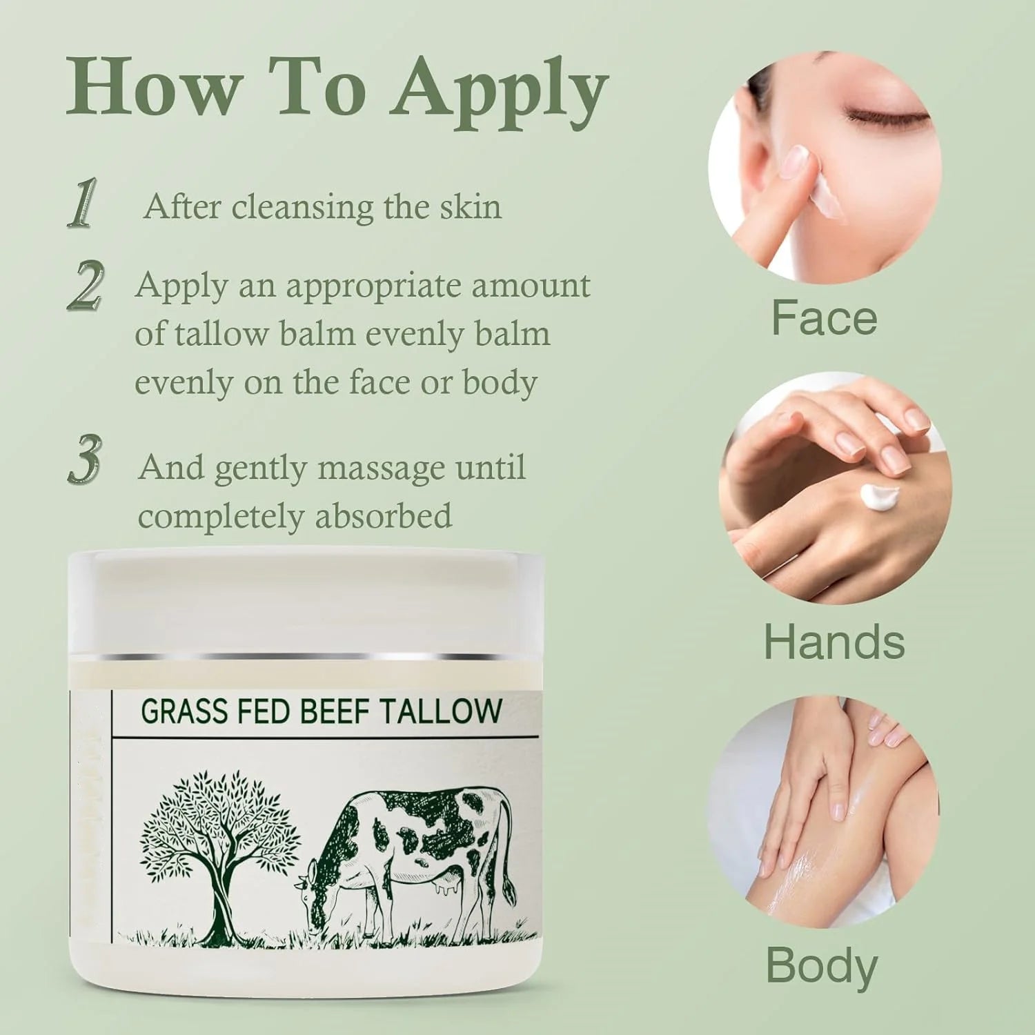 NourishGlow Tallow Cream - Hydrating & Soothing