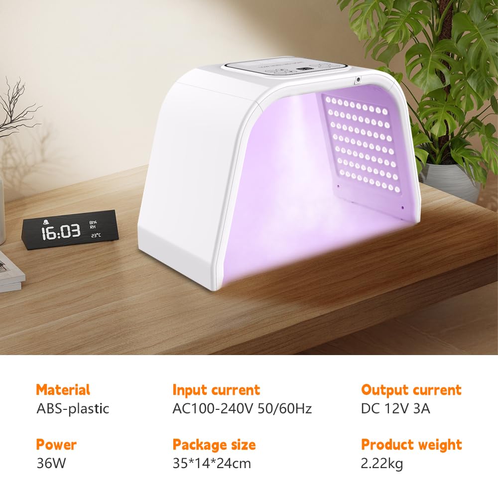 7-Color LED Facial Cleansing Steamer