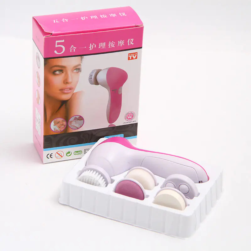 Electric Facial Cleansing Brush and Beauty Device