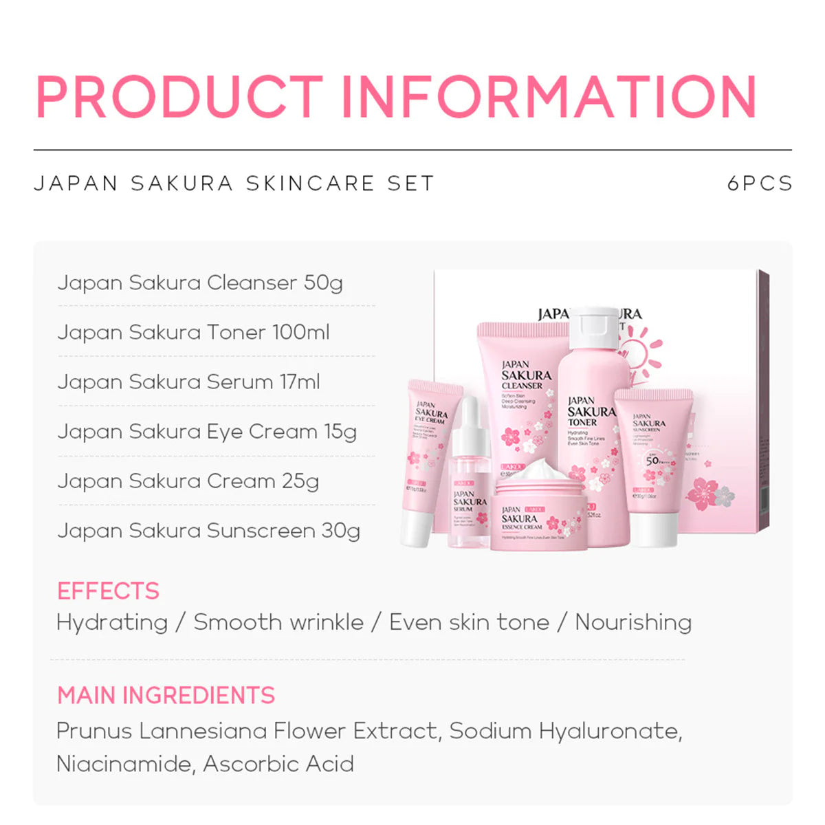 Sakura Skincare Gift Set