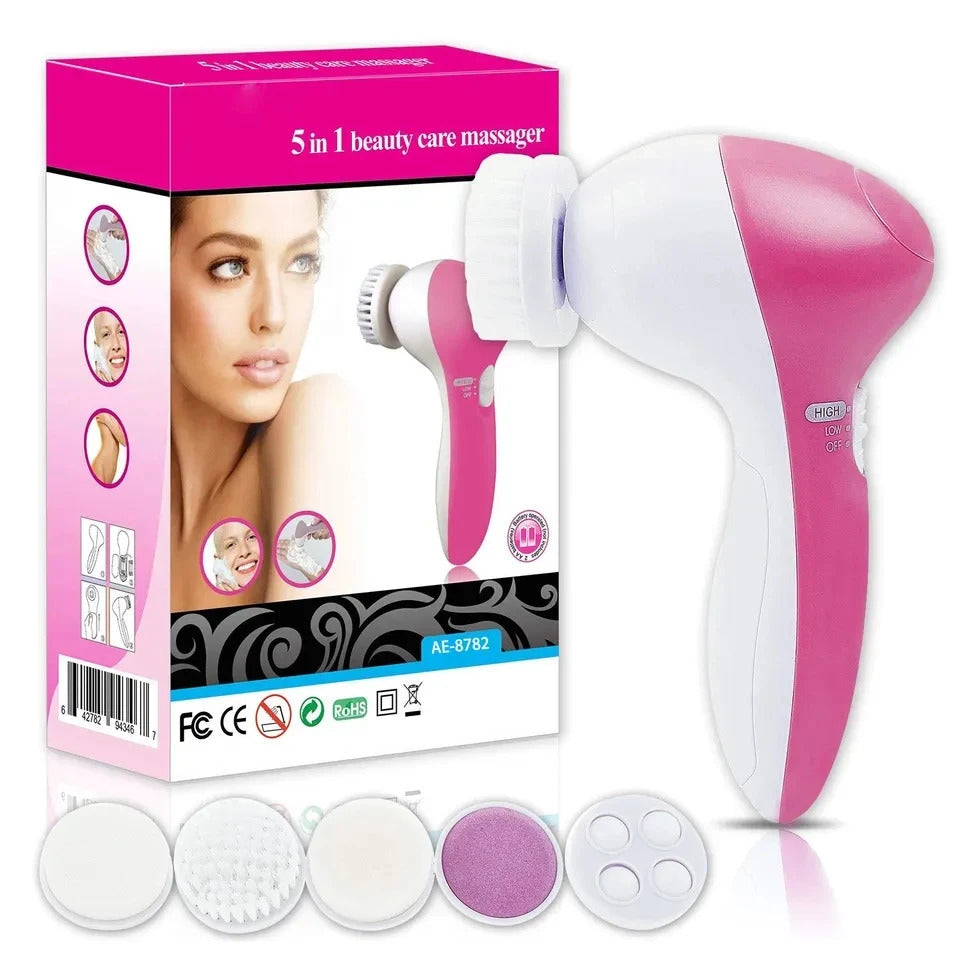Electric Facial Cleansing Brush and Beauty Device