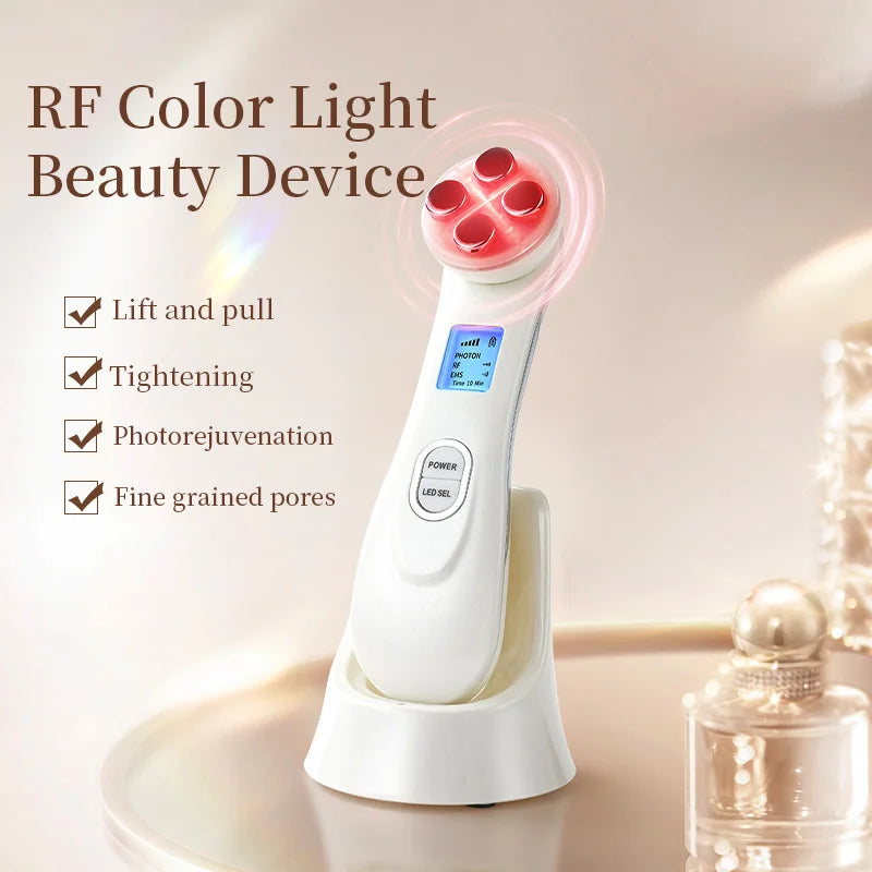 Wrinkle Removal Beauty Device with EMS and Light Therapy