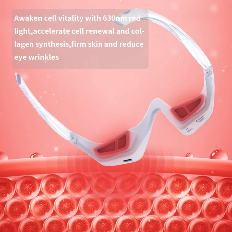 Anti-Wrinkle Eye Massager with Heat Red Light