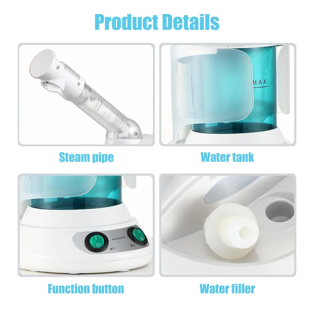 Portable Ozone Facial Steamer for Home Spa