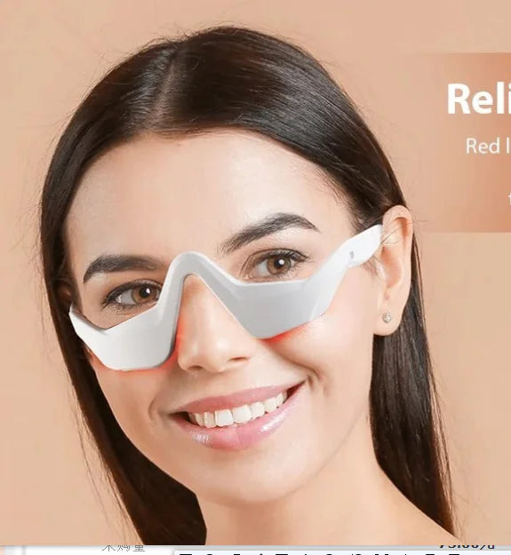 Anti-Wrinkle Eye Massager with Heat Red Light