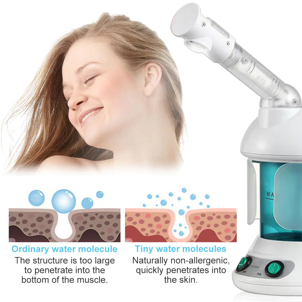 Portable Ozone Facial Steamer for Home Spa
